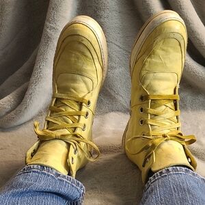 A1923 A Diciannoveventitre Italian Handmade Horse Leather Sneakers Mens Size 12